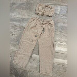 Tube top and matching pants set, OS